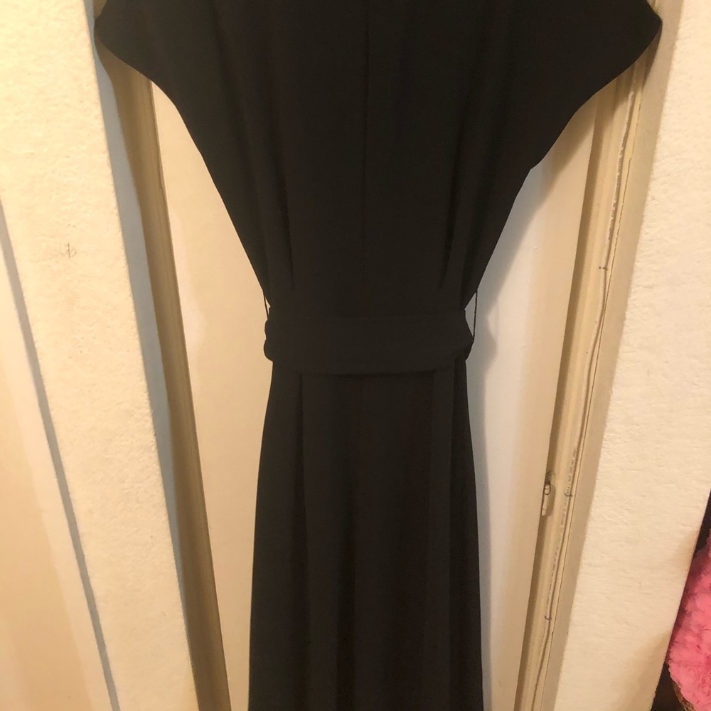 Massimo dutti Black Belted Dress Sz 2 - Picture 6 of 8